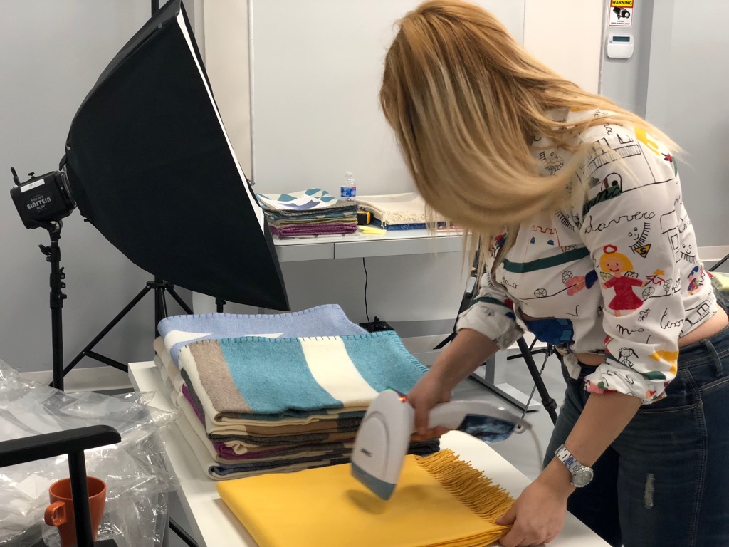 Preparation of clothing product photography