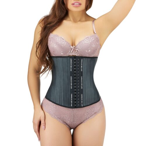 Product photography black waist trainer on a model with a white background by Isa Aydin NJ NY LA