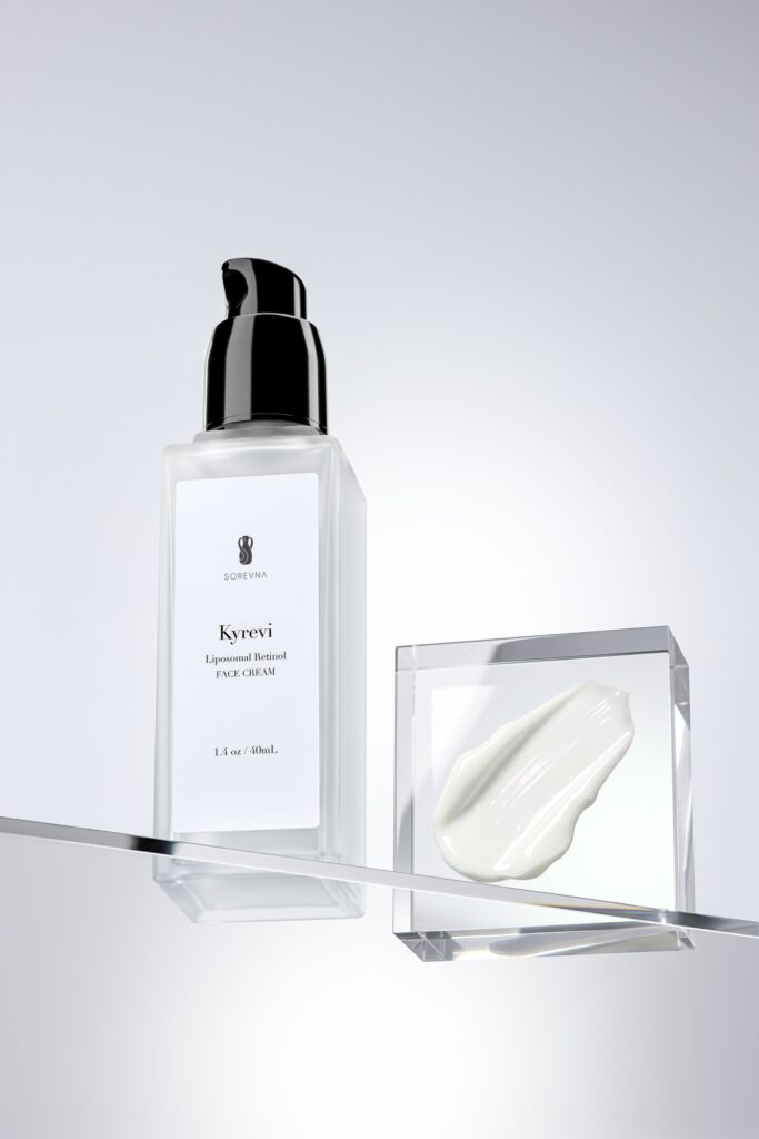 Skincare Product Photography beauty product skincare photograhy in studio. Minimalistic style of products on glass surface. Photography studio in new york and new jersey