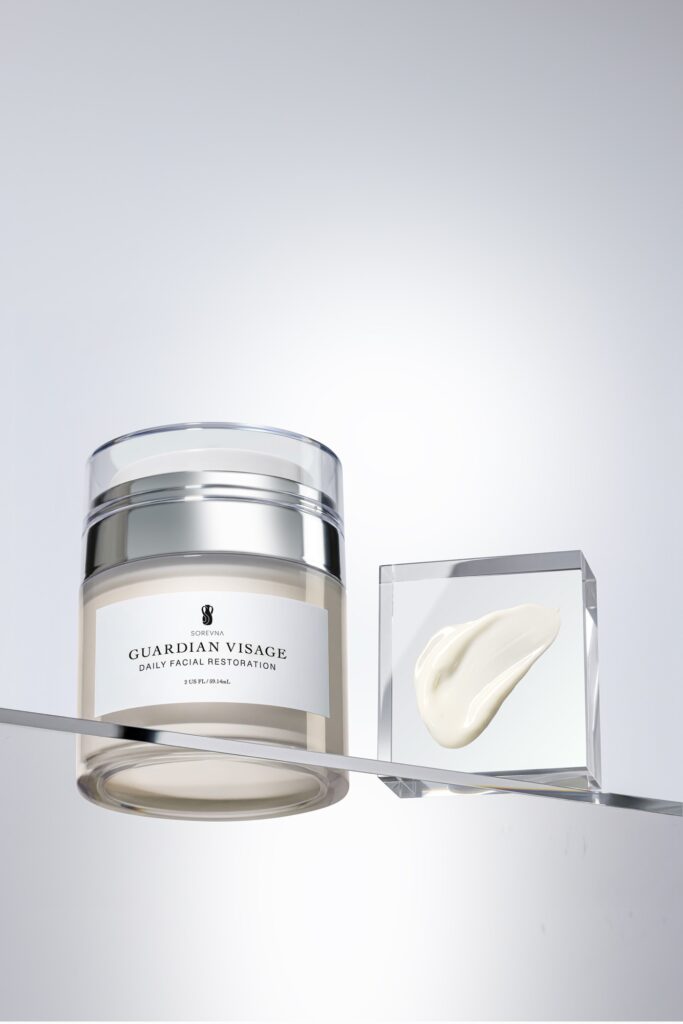 Skincare Product Photography beauty product skincare photograhy in studio. Minimalistic style of products on glass surface. Photography studio in new york and new jersey